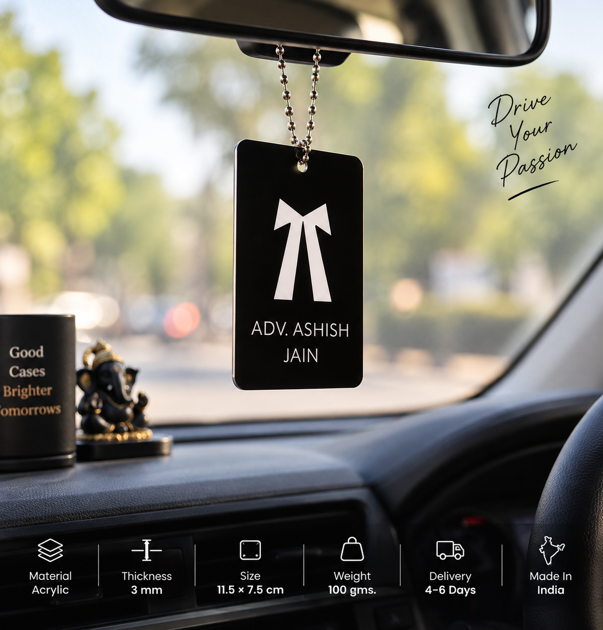 Personalized Car Hanging - Advocates
