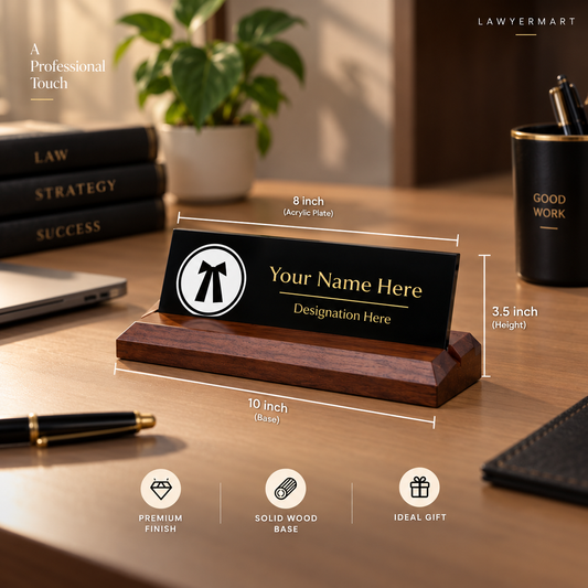 Office Desk Name Plate for Advocates