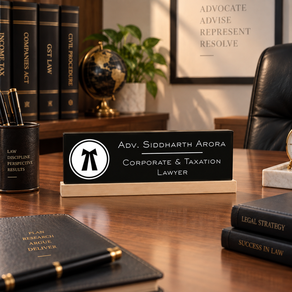 Executive Desk Name Plate For Advocates
