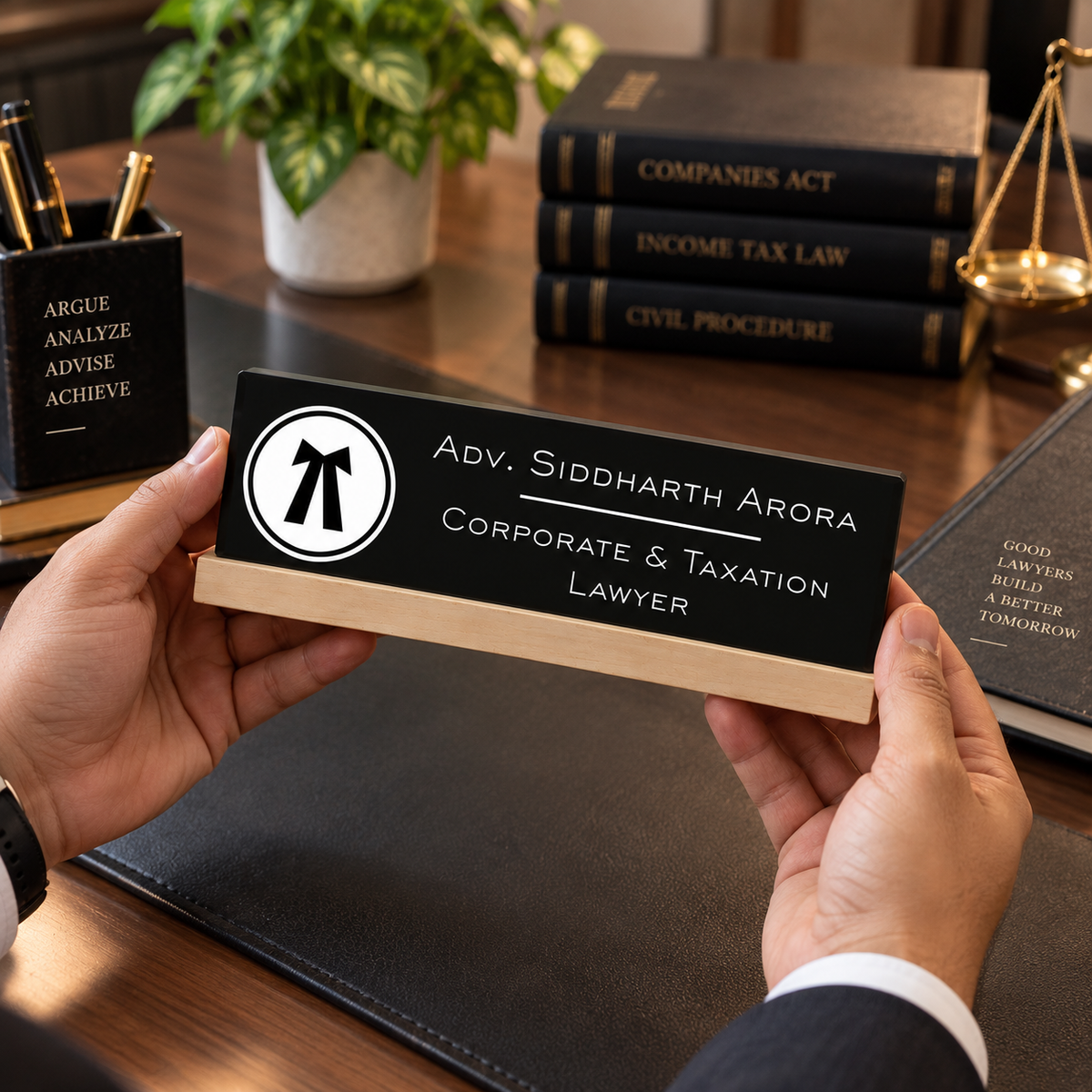 Executive Desk Name Plate For Advocates